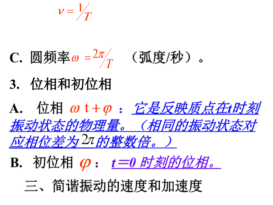 大学物理,振动和波(A班打印10年4月改)._第3页