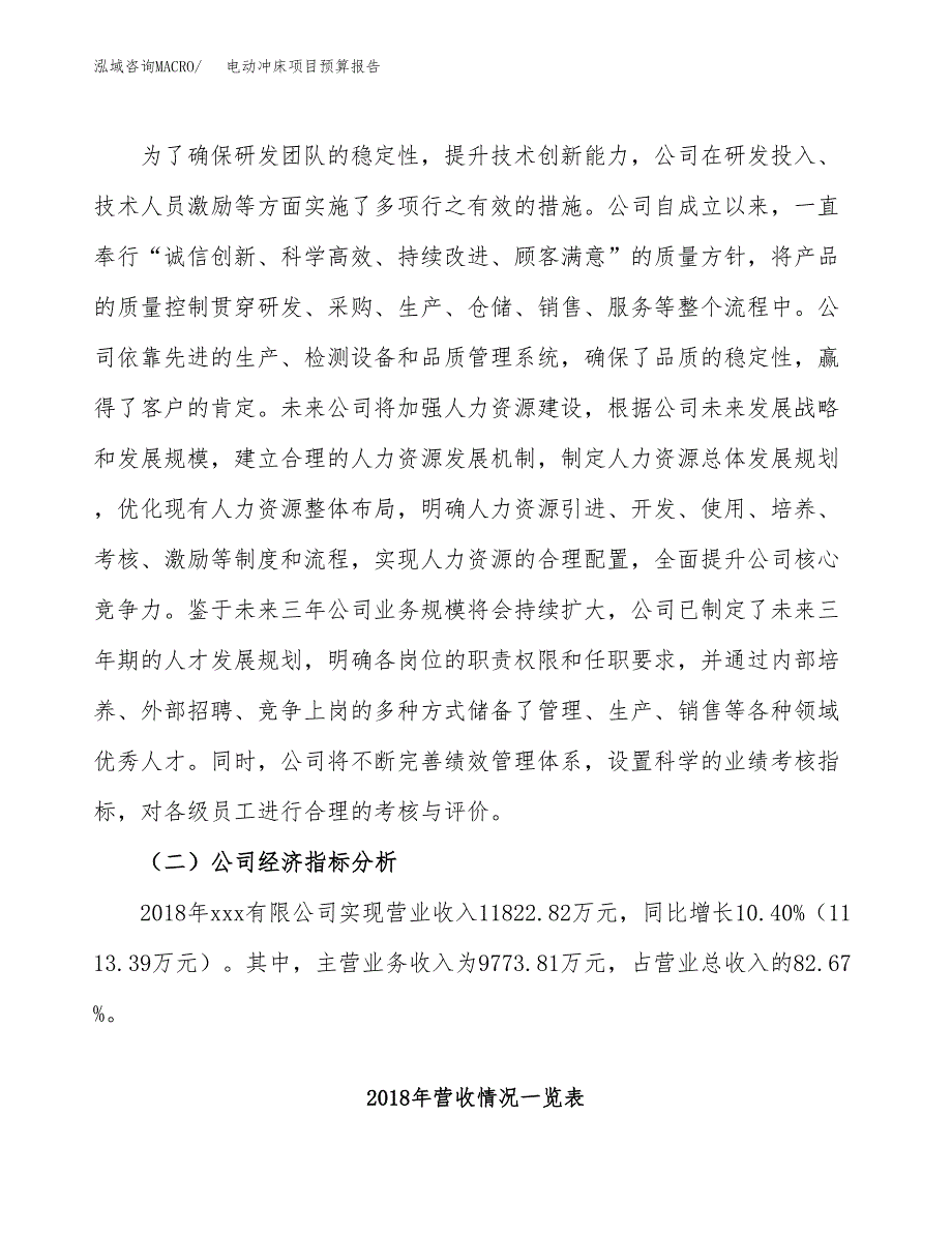 电动冲床项目预算报告年度.docx_第3页