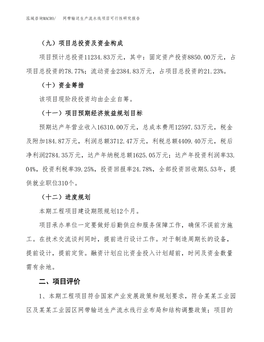 网带输送生产流水线项目可行性研究报告（总投资11000万元）（46亩）_第4页