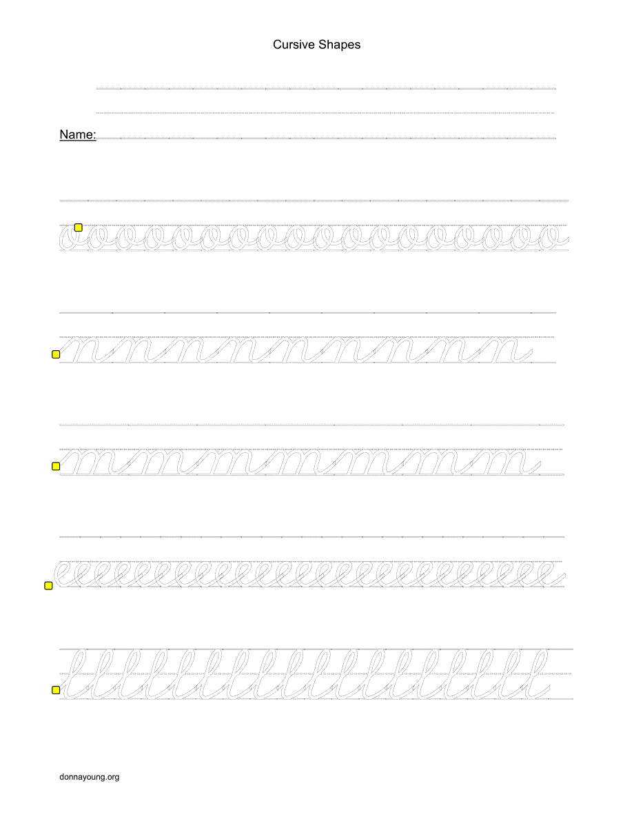 英文大圆体字帖 Big Cursive_第2页