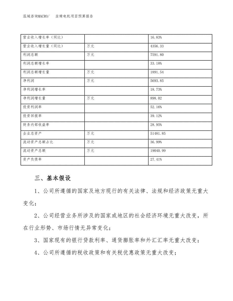 坐椅电机项目预算报告年度.docx_第5页