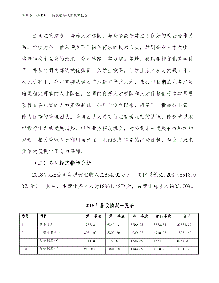 陶瓷插芯项目预算报告年度.docx_第3页