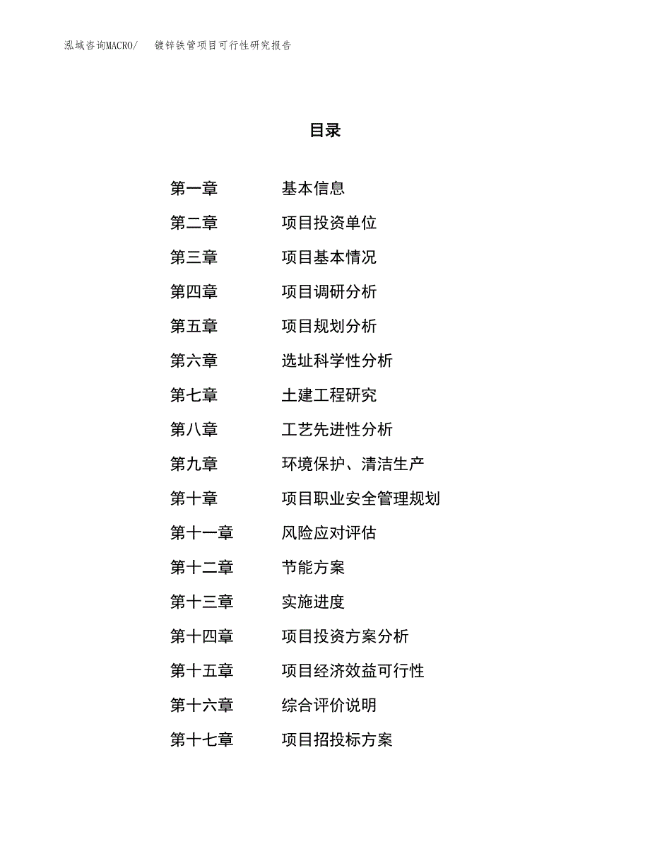 镀锌铁管项目可行性研究报告（总投资19000万元）（82亩）_第1页