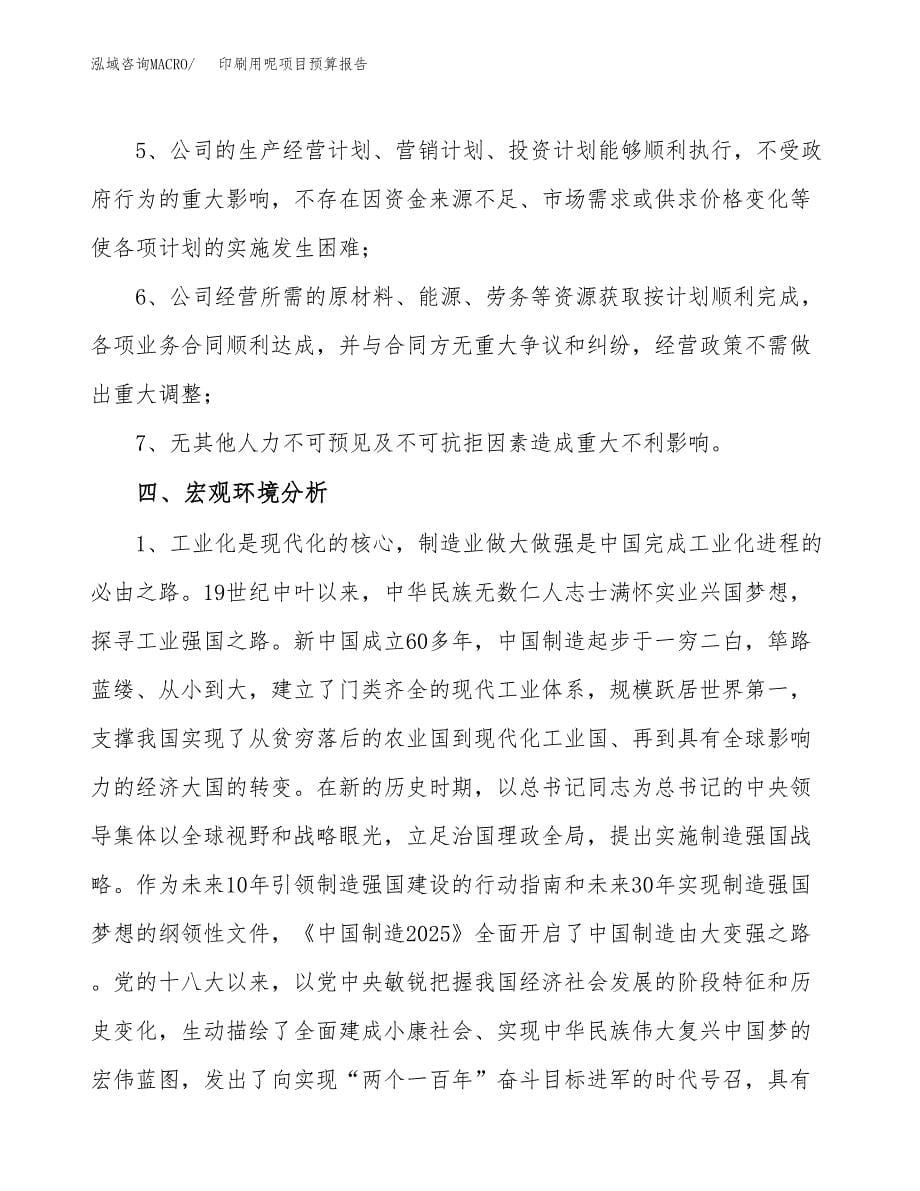 印刷用呢项目预算报告年度.docx_第5页