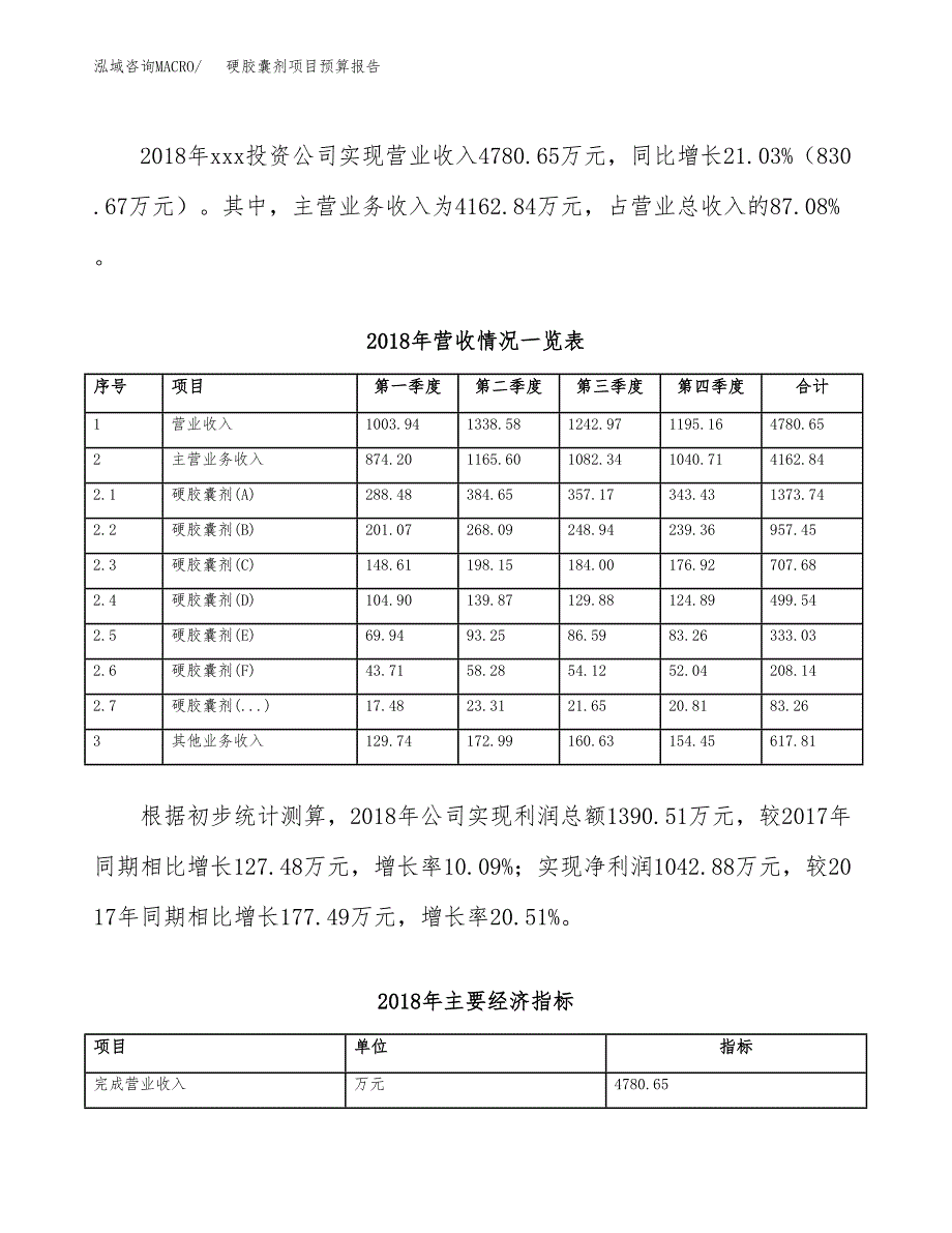 硬胶囊剂项目预算报告年度.docx_第4页