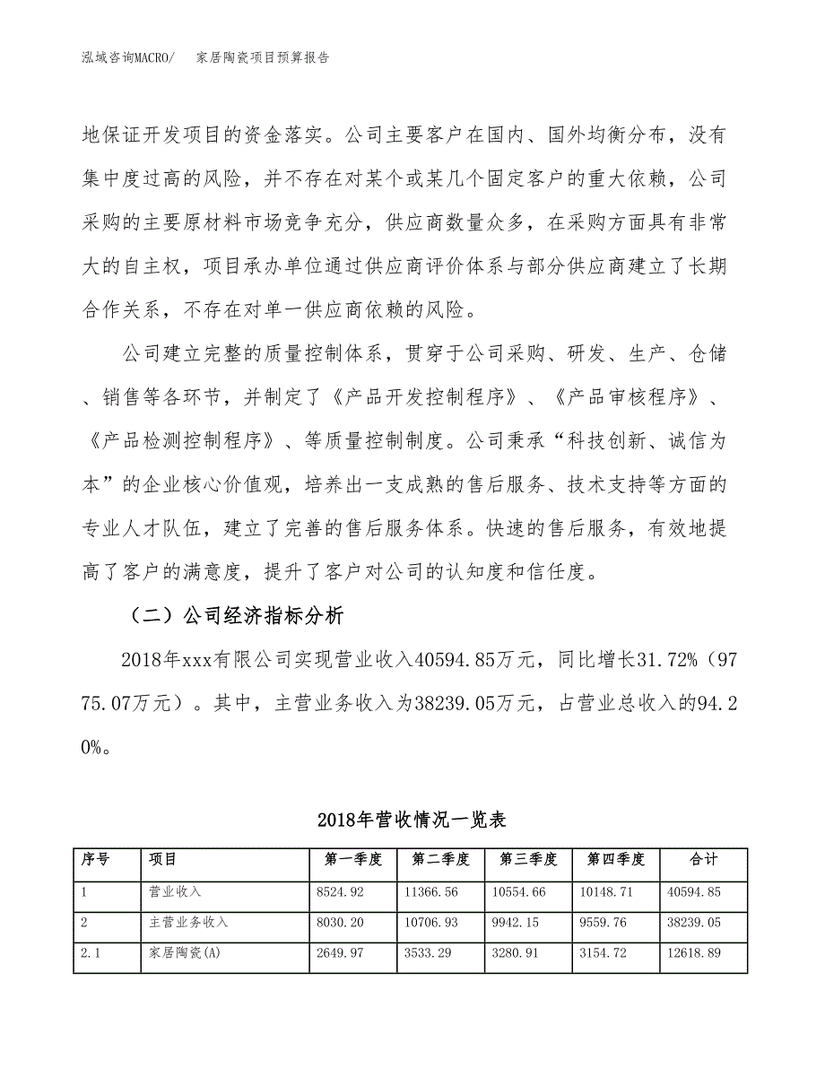 家居陶瓷项目预算报告年度.docx_第3页