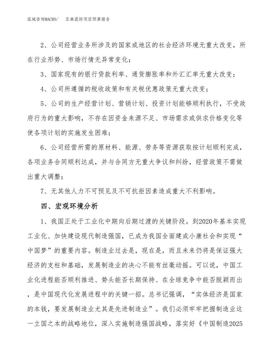 亚麻混纺项目预算报告年度.docx_第5页