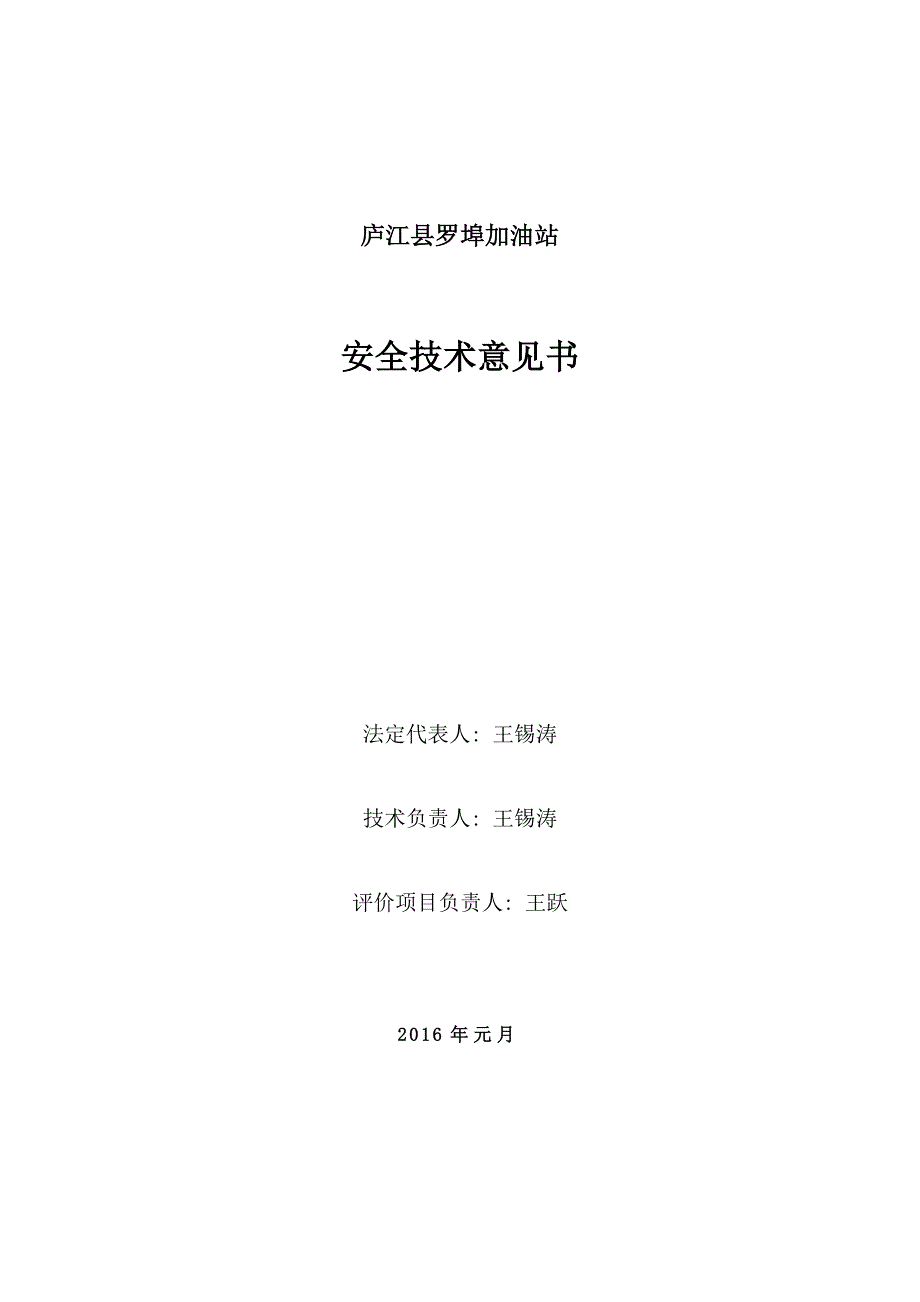 罗埠加油站安全意见书(报送稿2016.1刘玉玲)讲诉_第2页