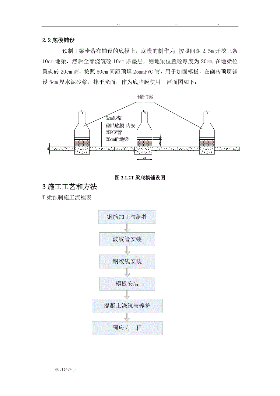 T梁预制工程施工设计方案_第2页