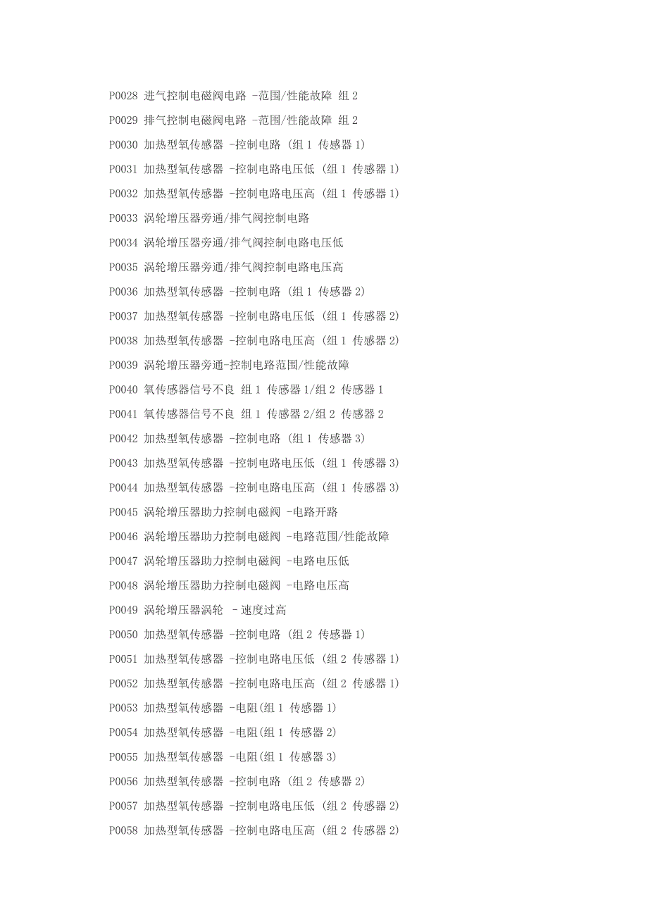发动机故障码大全._第2页