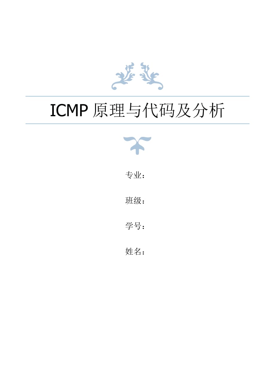 编程实现发送ICMP协议数据包剖析_第1页