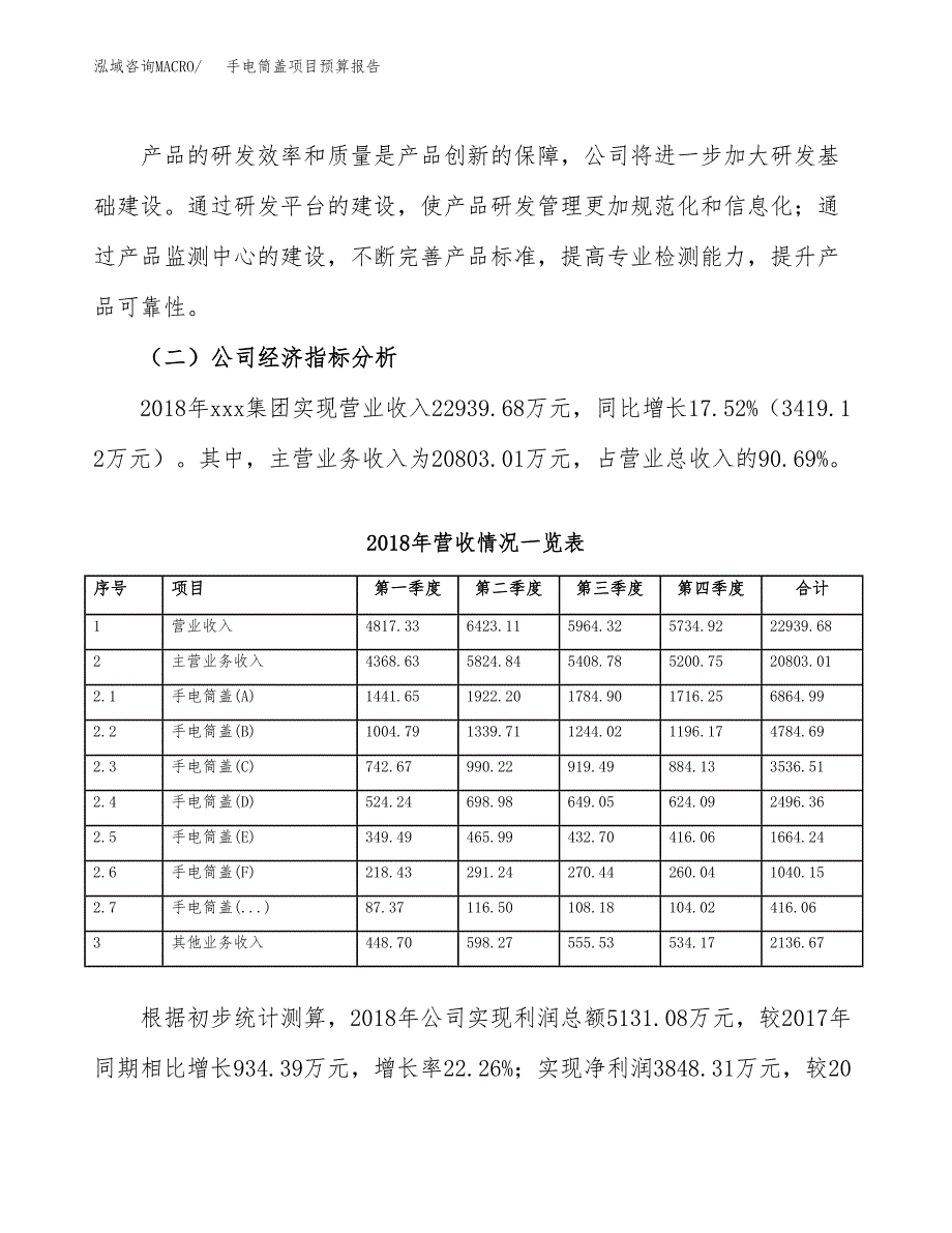 手电筒盖项目预算报告年度.docx_第3页