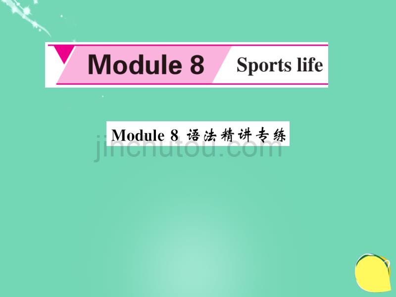 2016年秋九年级英语上册 module 8 sporting life语法精讲专练外研版_第1页