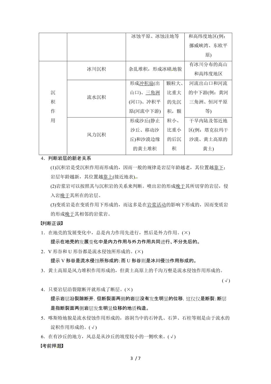 （考前三个月）高考地理（通用）第二轮专题复习专题倒数第6天_第3页