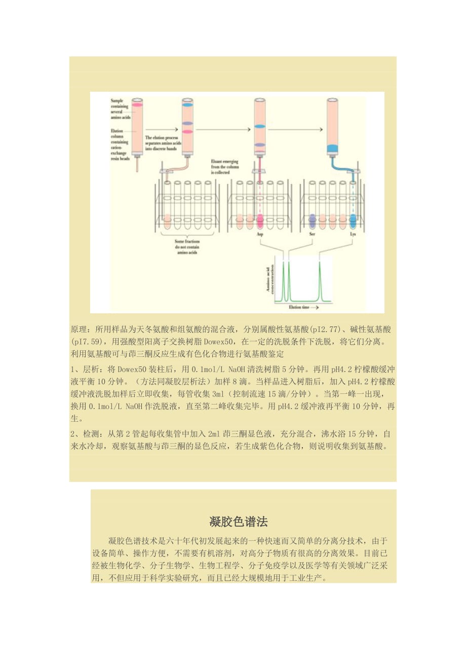 离子交换层析、凝胶色谱、离子交换纤维素色谱法剖析_第3页