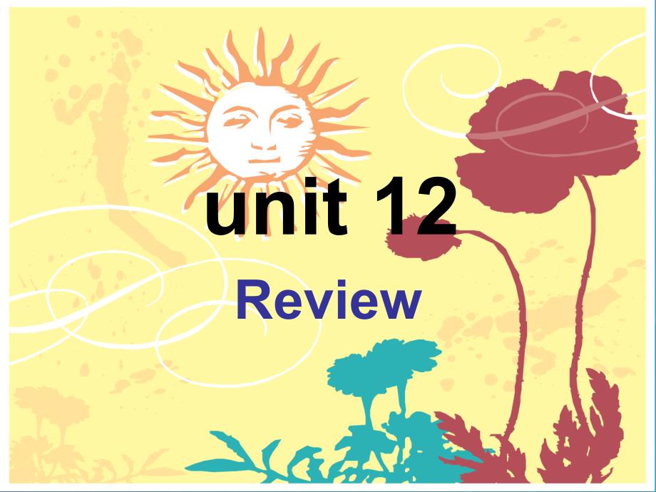 2016春四年级英语下册 unit 12《review》北师大版（三起）_第1页