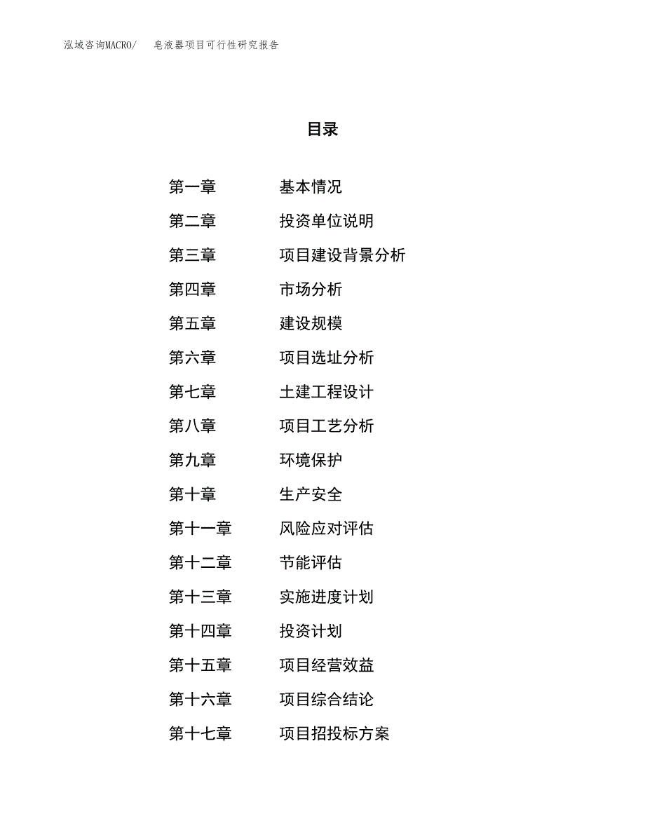 皂液器项目可行性研究报告（总投资15000万元）（77亩）_第1页