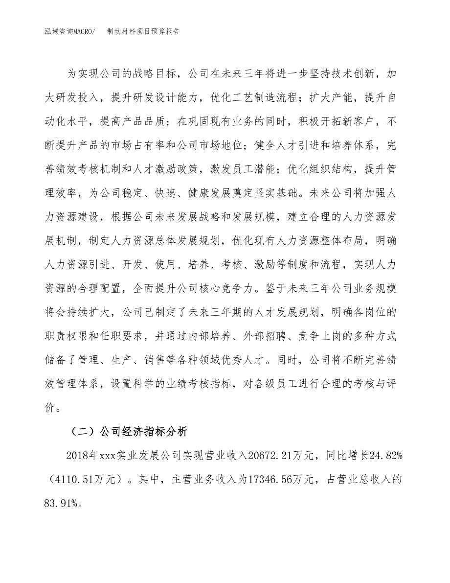 制动材料项目预算报告年度.docx_第3页