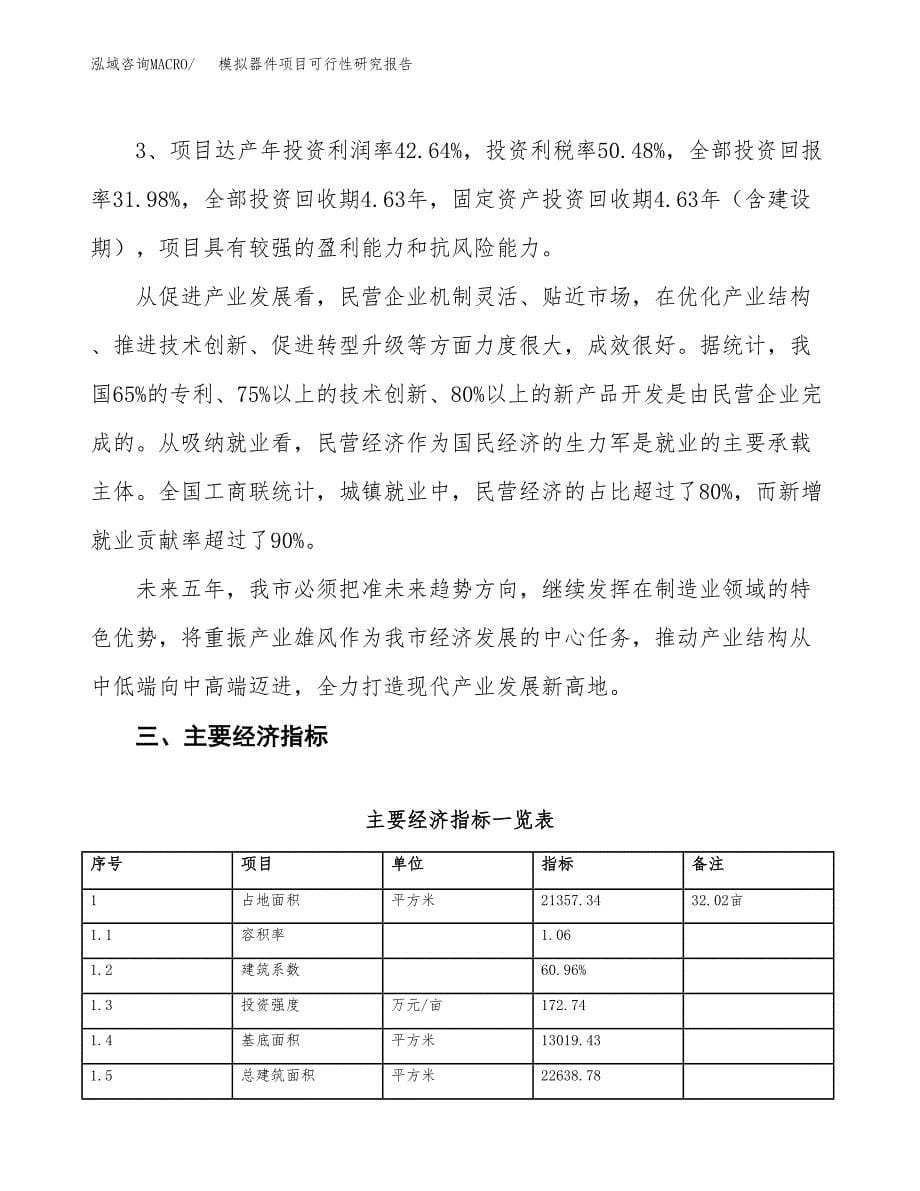 模拟器件项目可行性研究报告（总投资7000万元）（32亩）_第5页