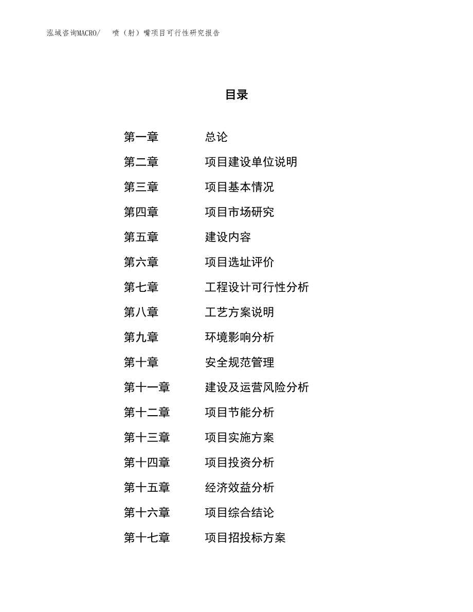 喷（射）嘴项目可行性研究报告（总投资16000万元）（64亩）_第1页