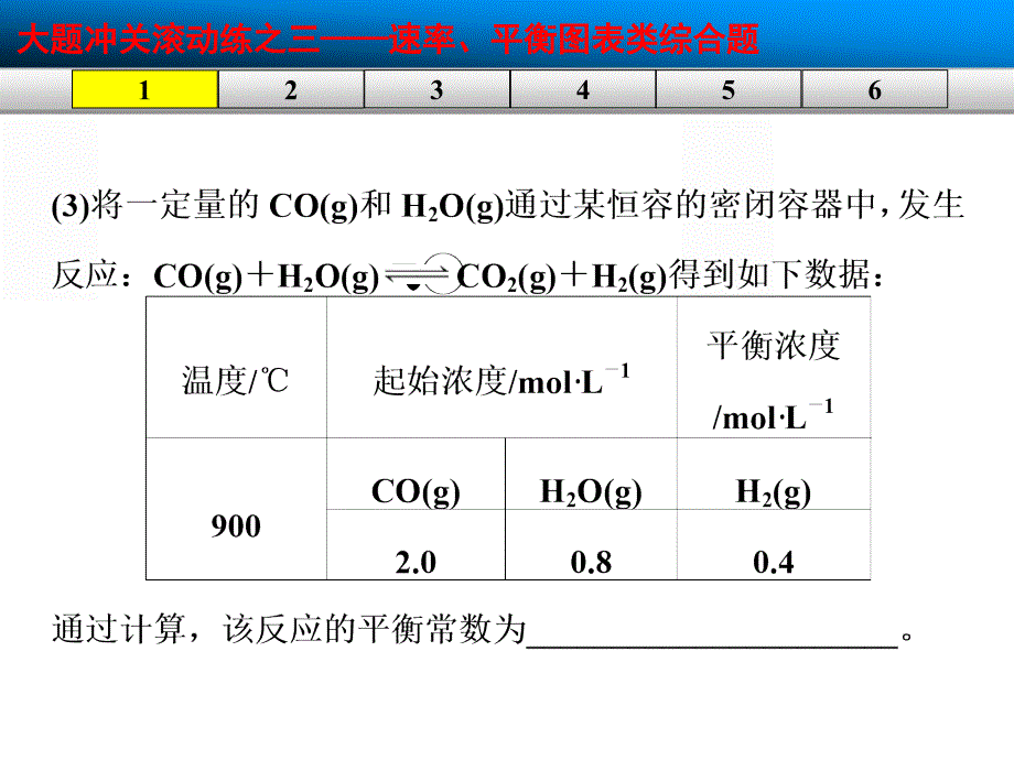 步步高2015届高考化学(广东专用)一轮复习配套课件：大题冲关滚动练之三——速率、平衡图表类综合题._第4页