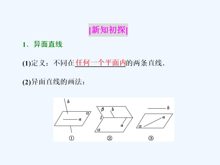 （浙江专用）2017-2018学年高中数学 第二章 点、直线、平面之间的位置关系 2.1.2 空间中直线与直线之间的位置关系 新人教a版必修2_第2页