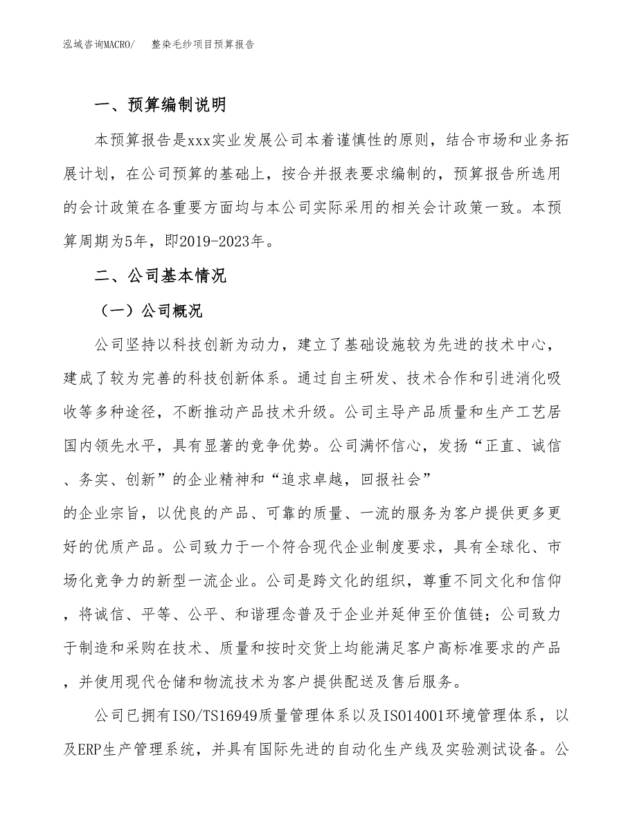 整染毛纱项目预算报告年度.docx_第2页