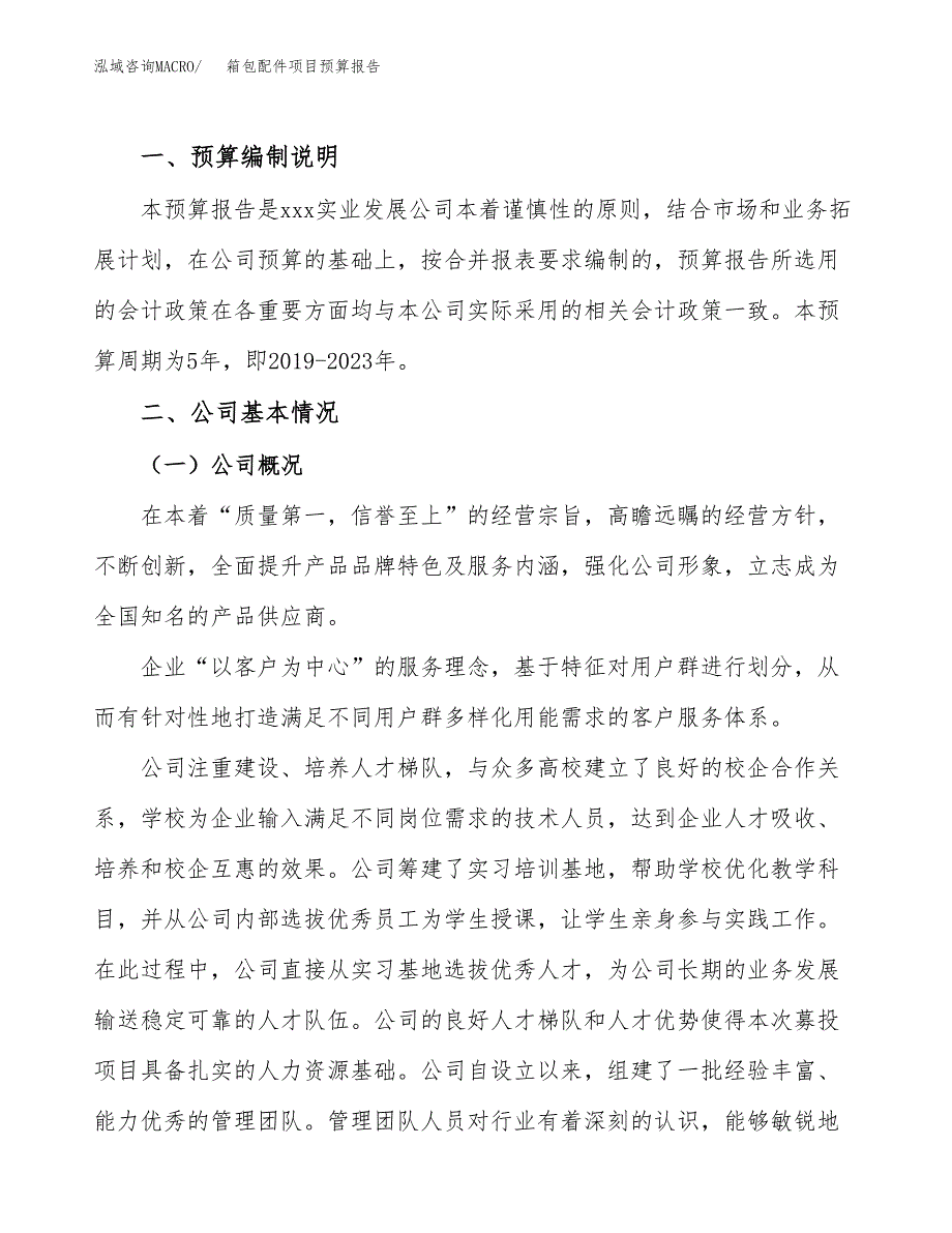 箱包配件项目预算报告年度.docx_第2页