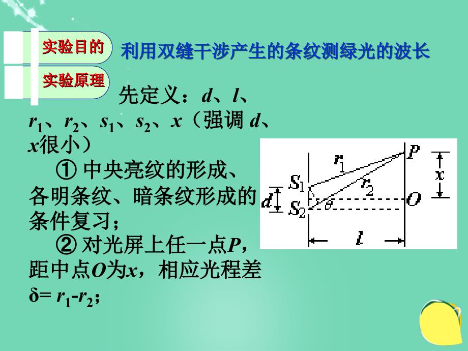 2015-2016学年高中物理 第五章 光的波动性 第2节 《实验探究：用双缝干涉测光的波长》教科版选修3-4_第2页