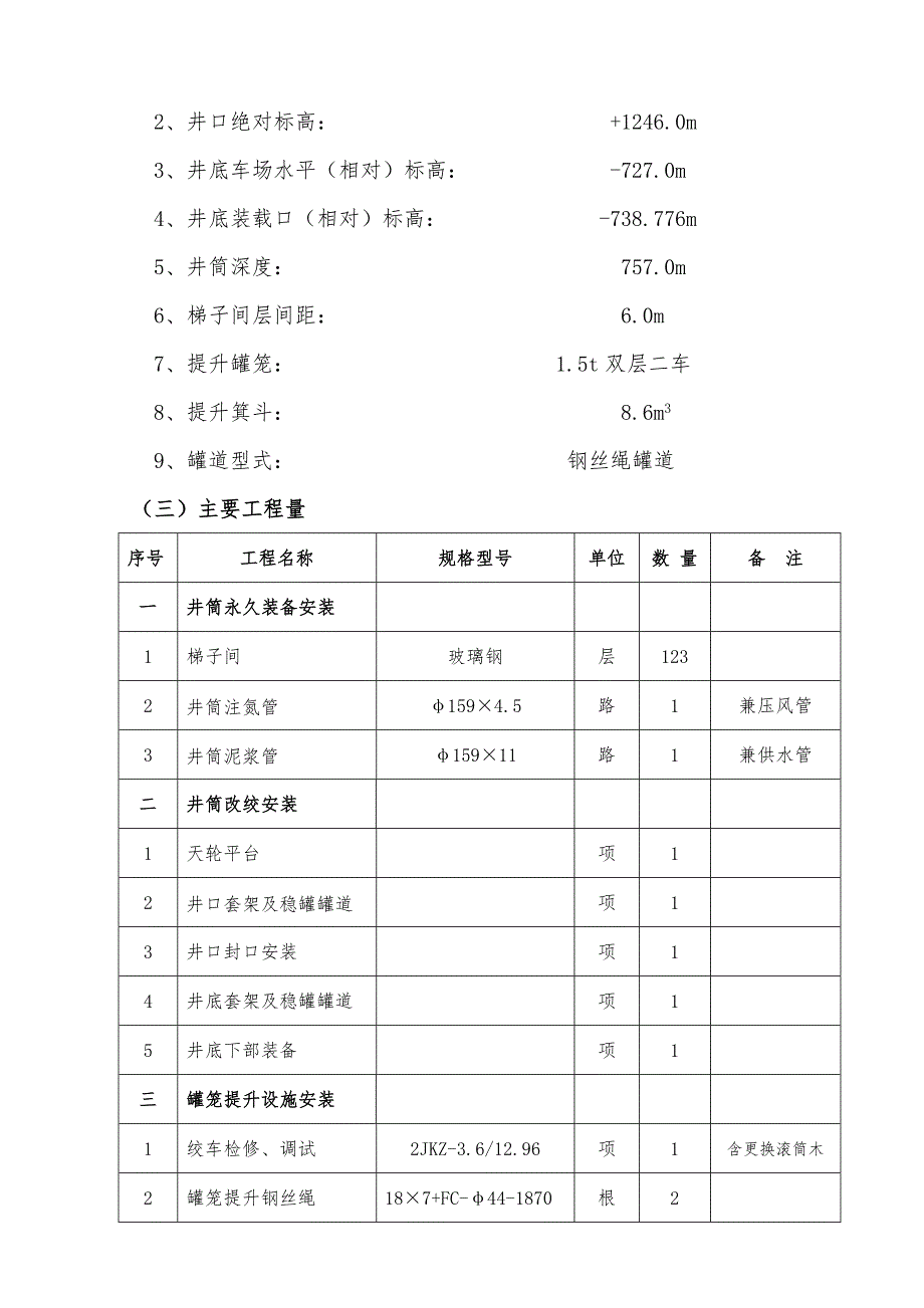 营盘豪风井临时改绞及井筒梯子间安装措施._第4页