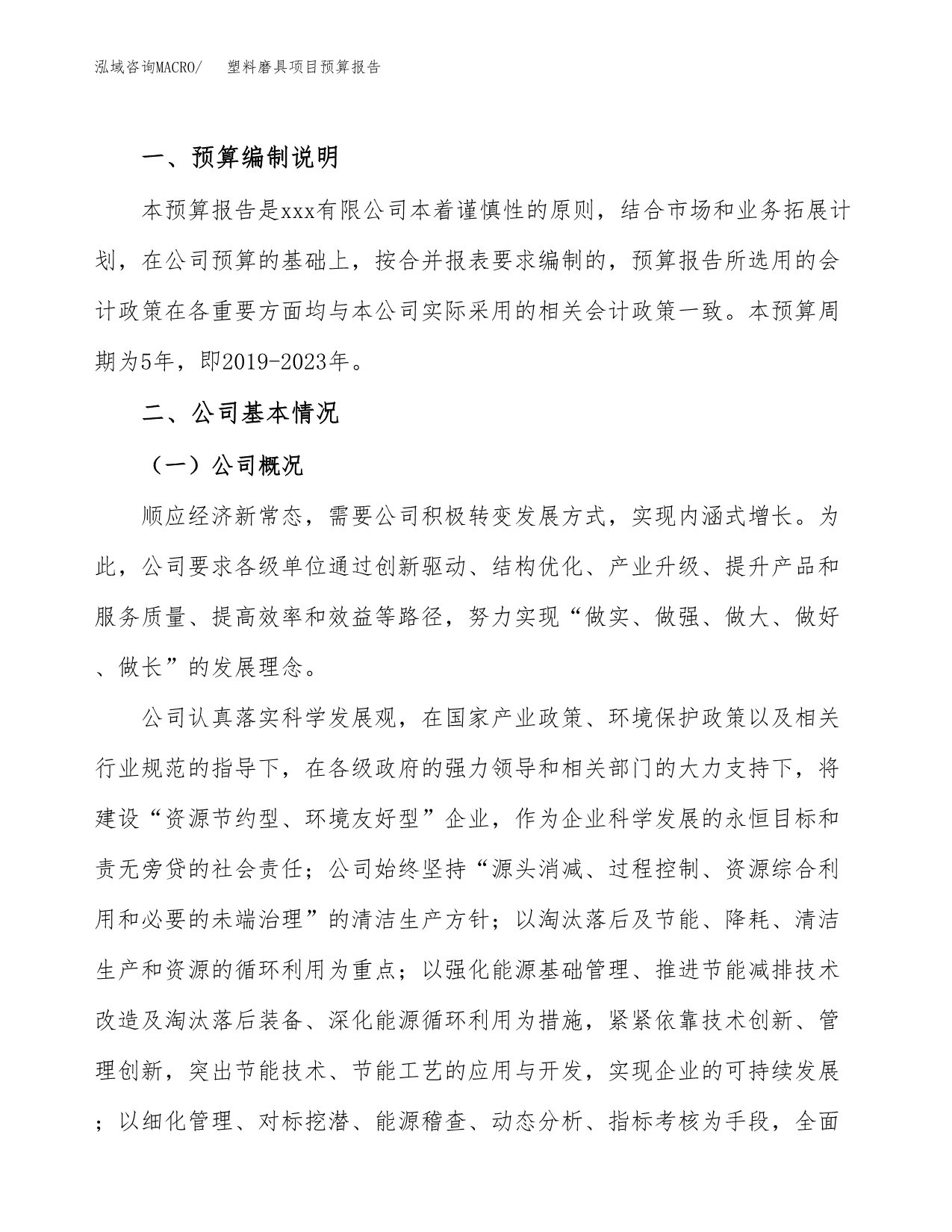 塑料磨具项目预算报告年度.docx_第2页