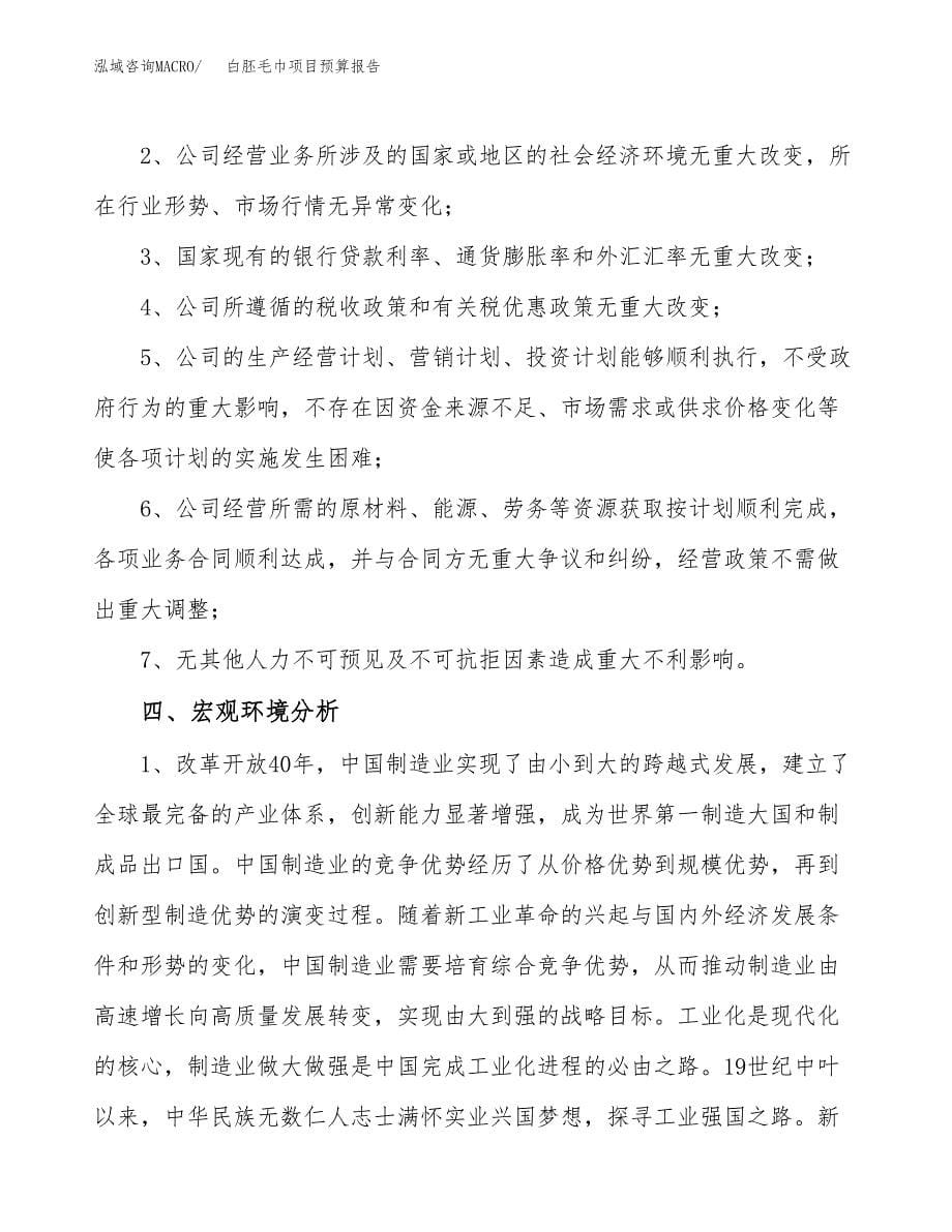 白胚毛巾项目预算报告年度.docx_第5页