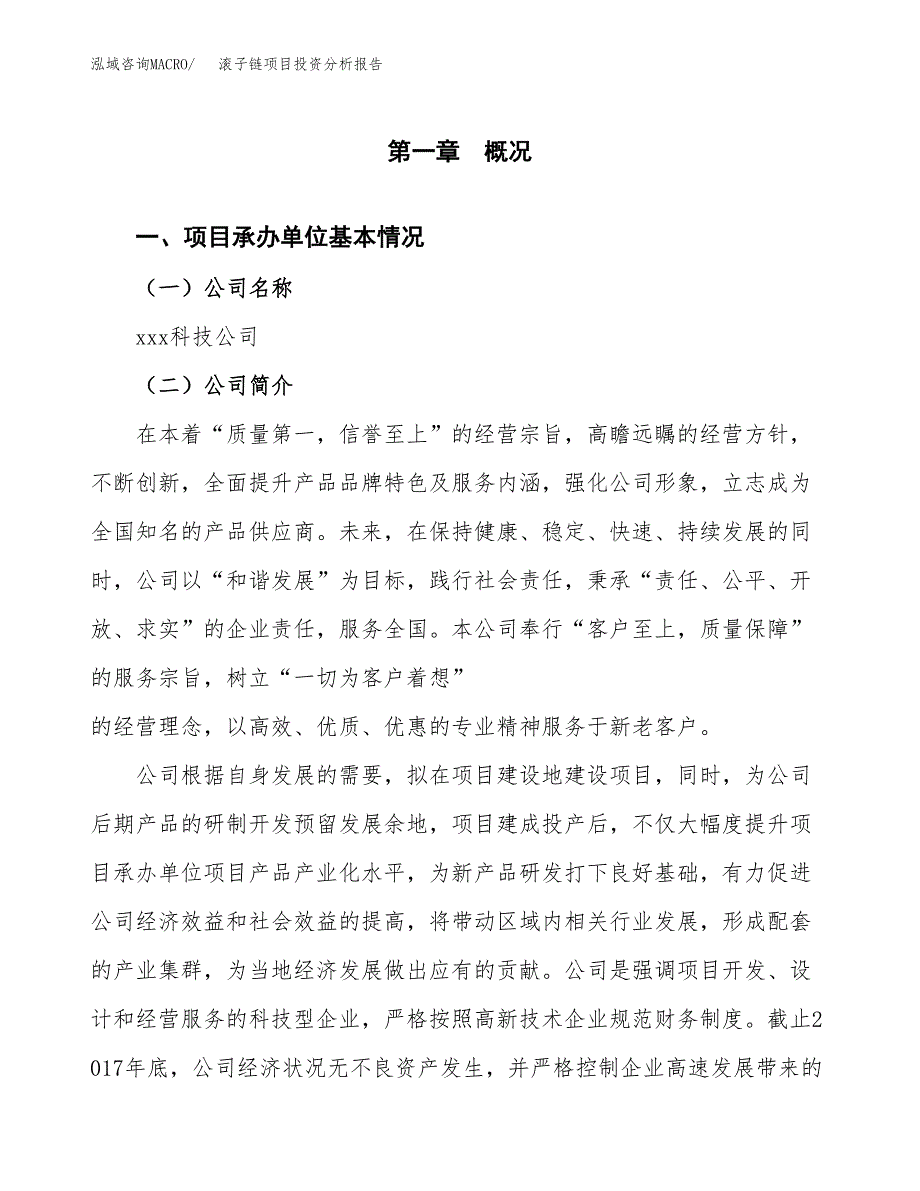 滚子链项目投资分析报告（总投资12000万元）（54亩）_第2页