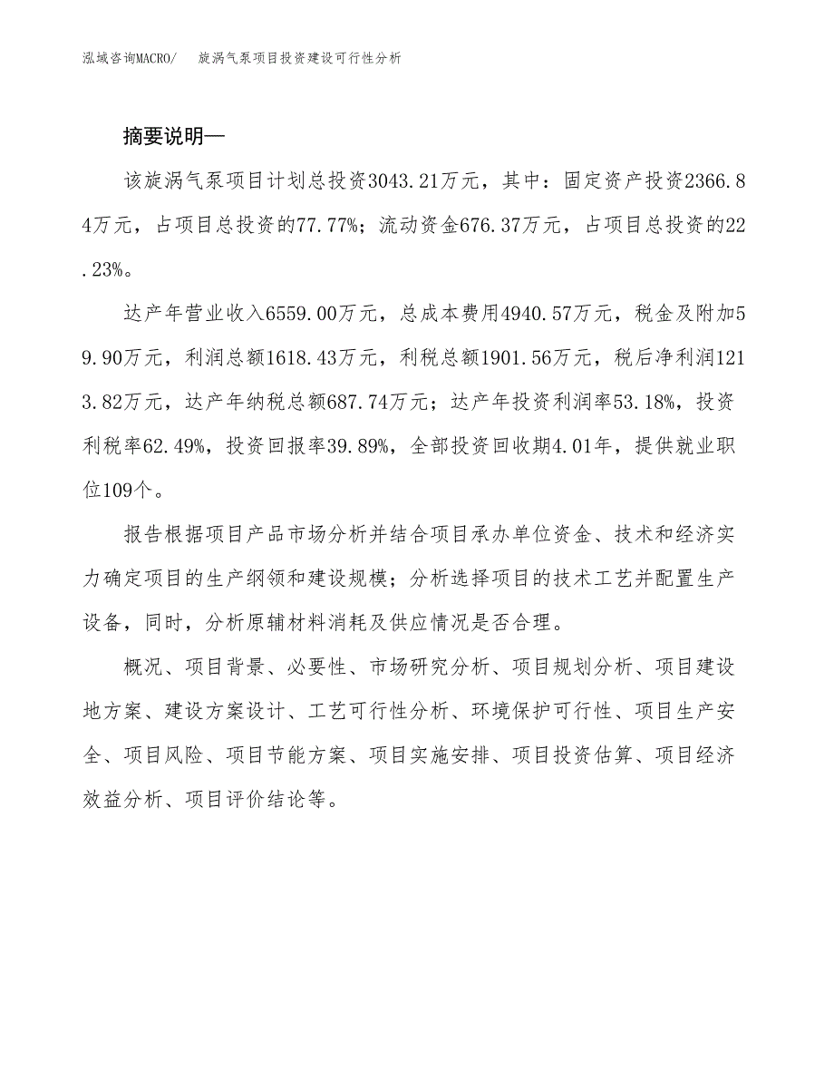 旋涡气泵项目投资建设可行性分析.docx_第2页