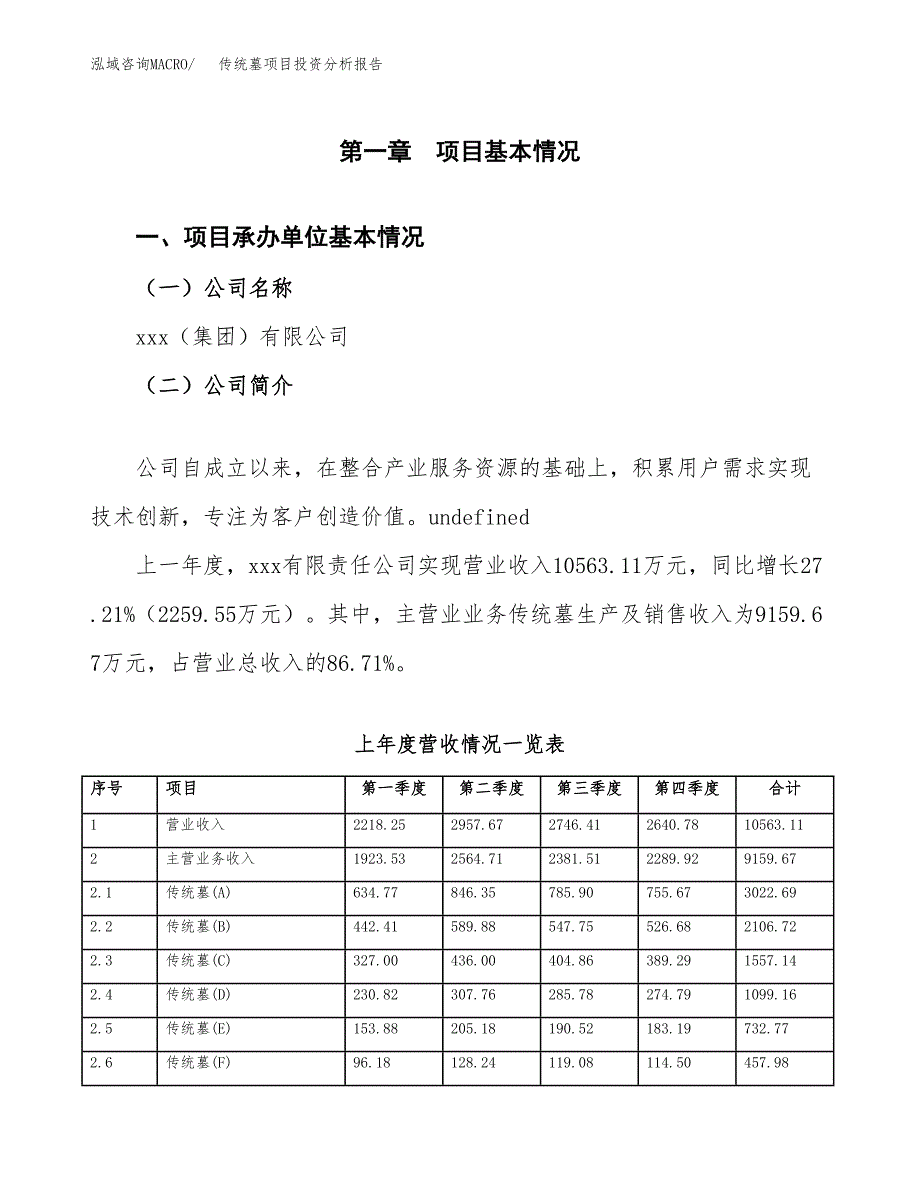 传统墓项目投资分析报告（总投资14000万元）（61亩）_第2页