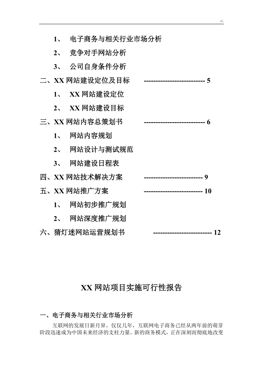 某网站计划项目规划书_第2页