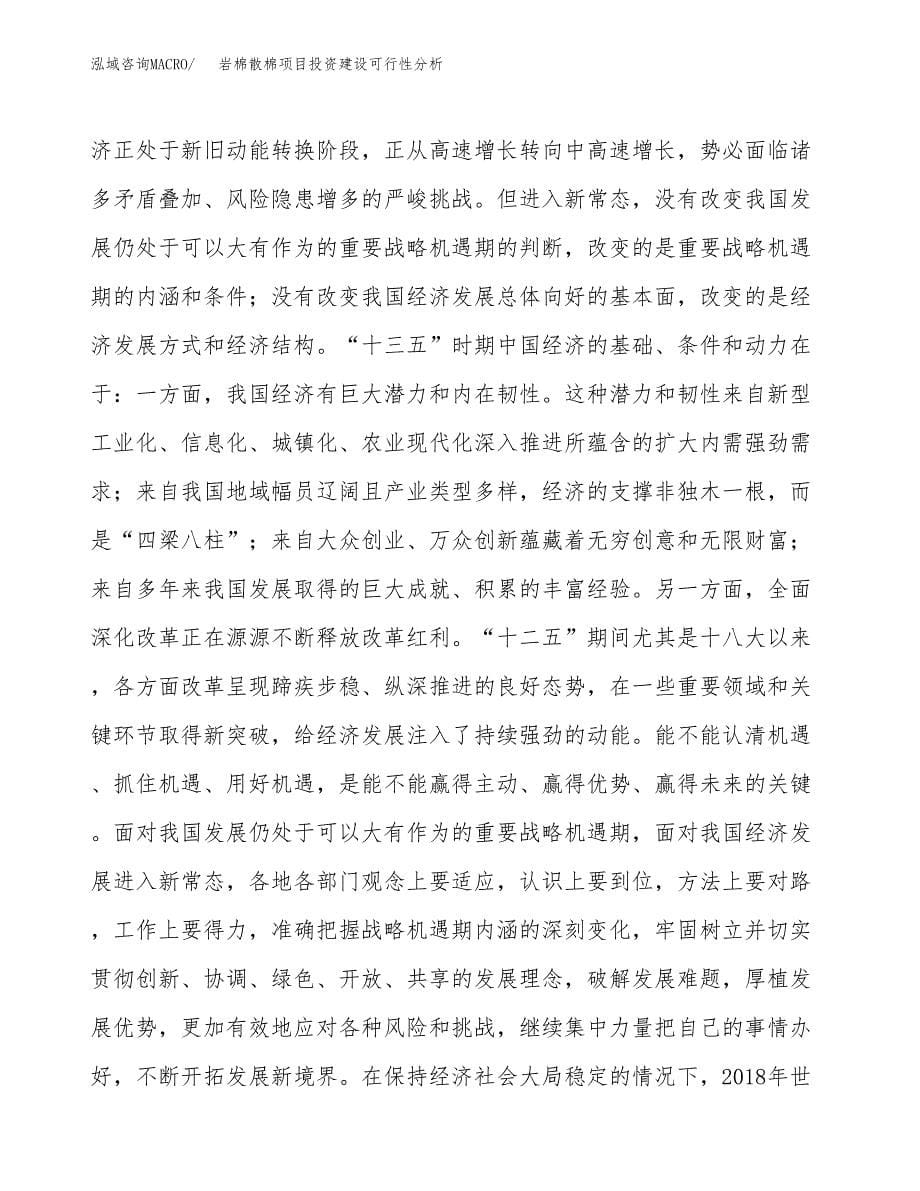 岩棉散棉项目投资建设可行性分析.docx_第5页