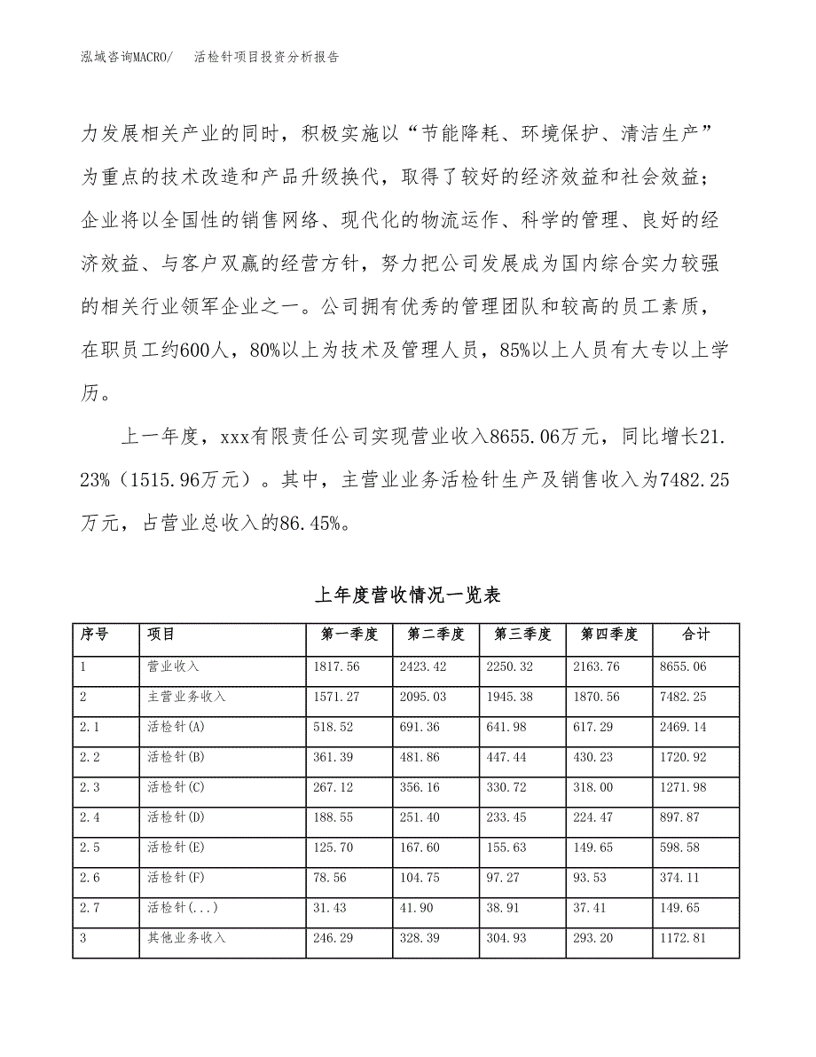 活检针项目投资分析报告（总投资13000万元）（65亩）_第3页