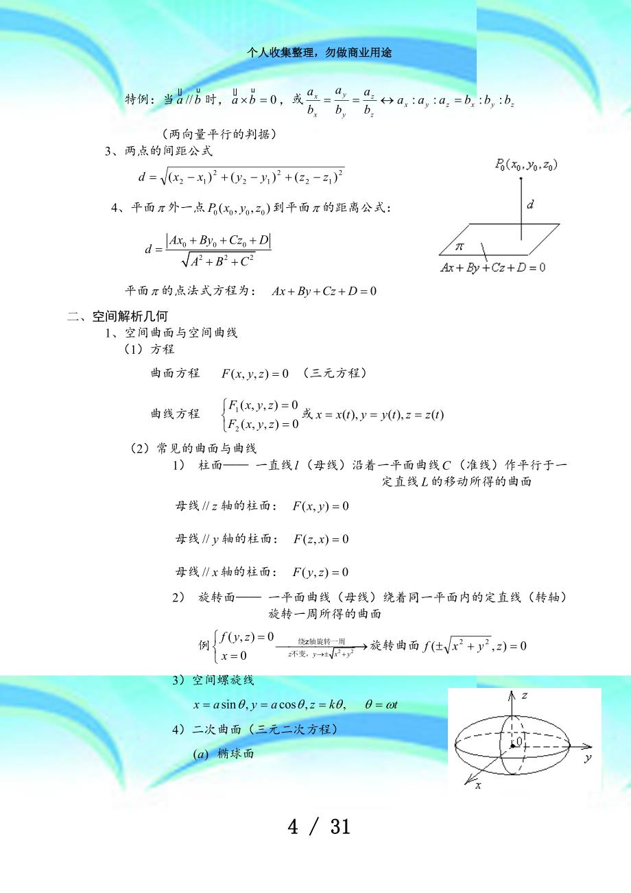 《高等数学》(下)期末测验考前复习(网络版)_第4页