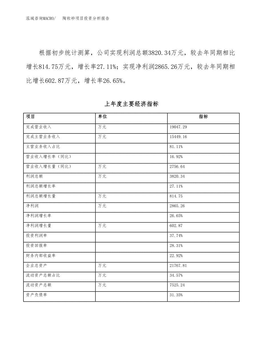 陶粒砂项目投资分析报告（总投资11000万元）（49亩）_第5页