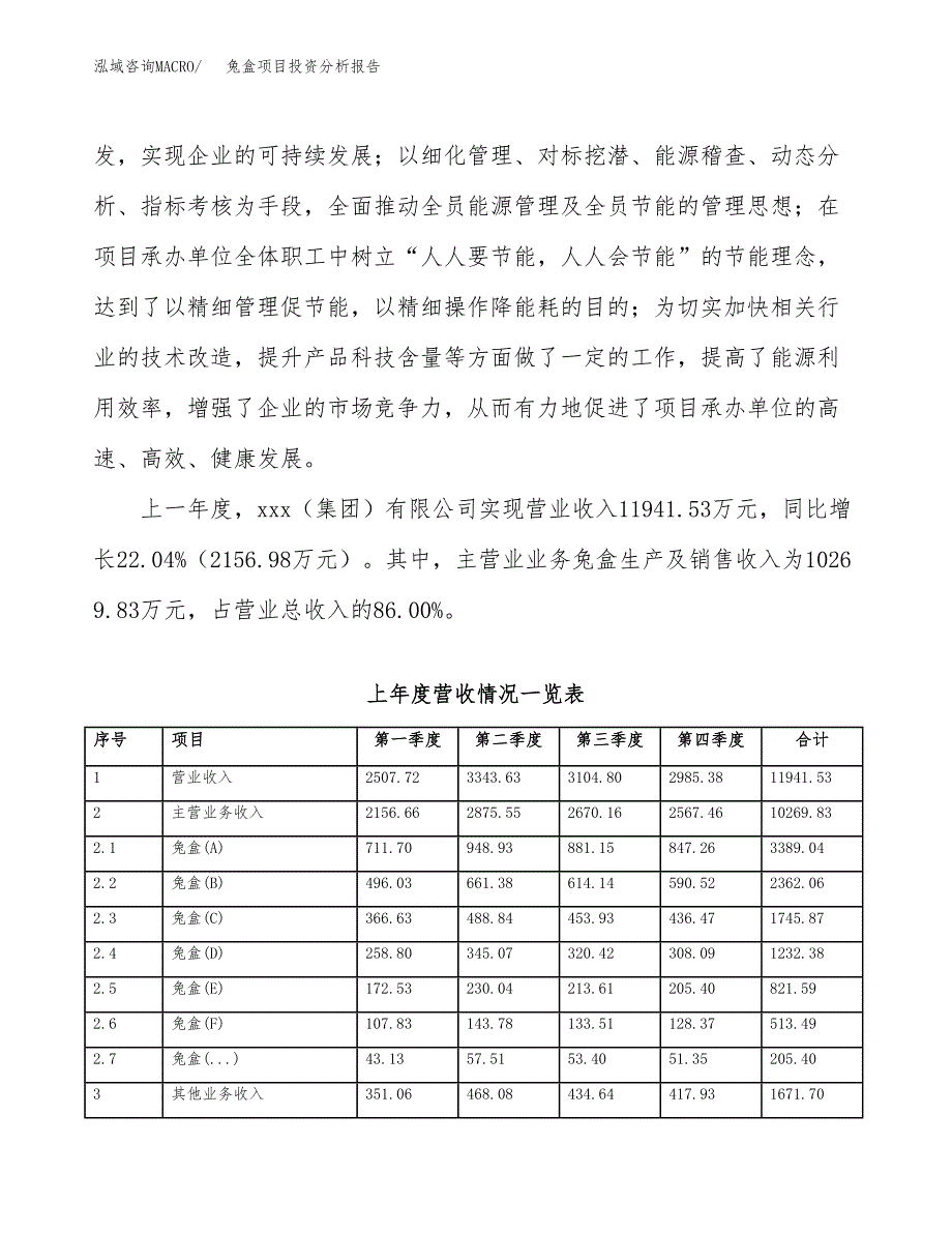 兔盒项目投资分析报告（总投资13000万元）（65亩）_第3页