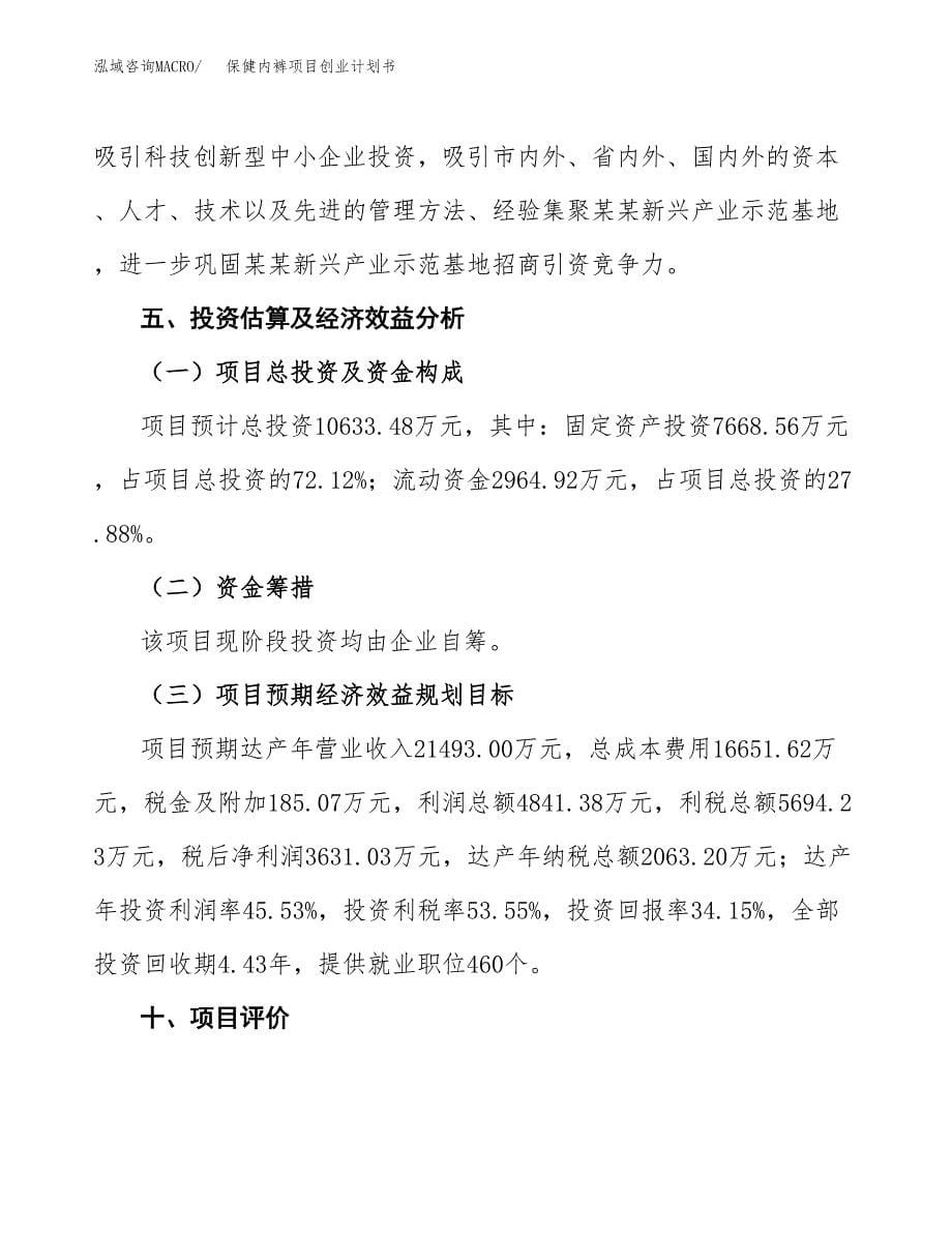 保健内裤项目创业计划书(参考模板).docx_第5页