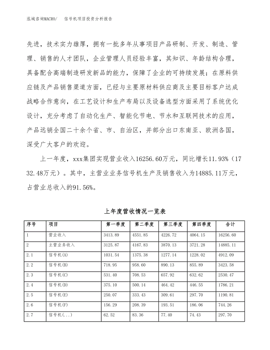 信号机项目投资分析报告（总投资12000万元）（48亩）_第3页