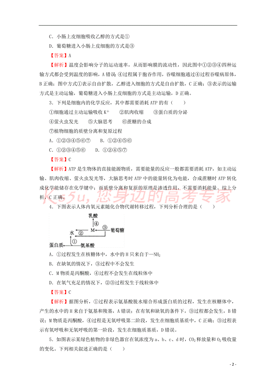 辽宁省葫芦岛市第六中学2019届高三生物上学期开学考试(8月)试题_第2页