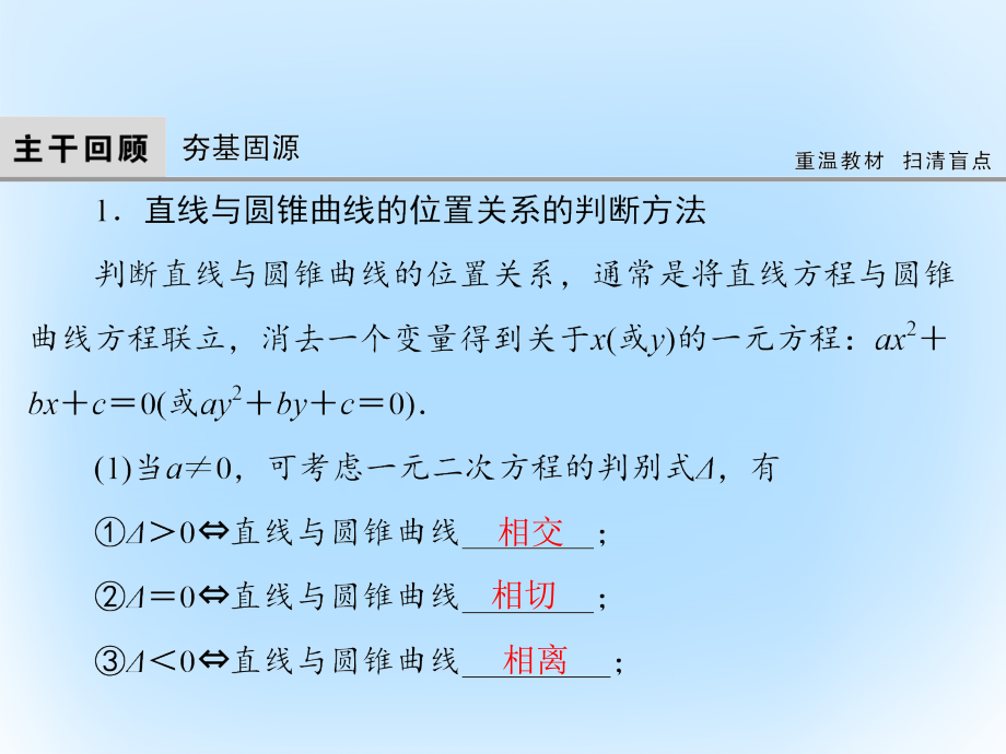 2017届高考数学大一轮复习 第八章 平面解析几何 第8课时 圆锥曲线的综合问题文 北师大版_第4页