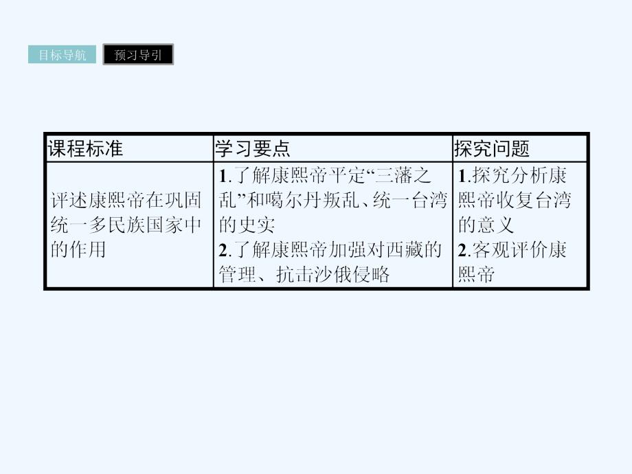 2017-2018学年高中历史 第二单元 中国古代政治家 第6课 康熙皇帝与多民族国家的巩固 岳麓版选修4_第2页