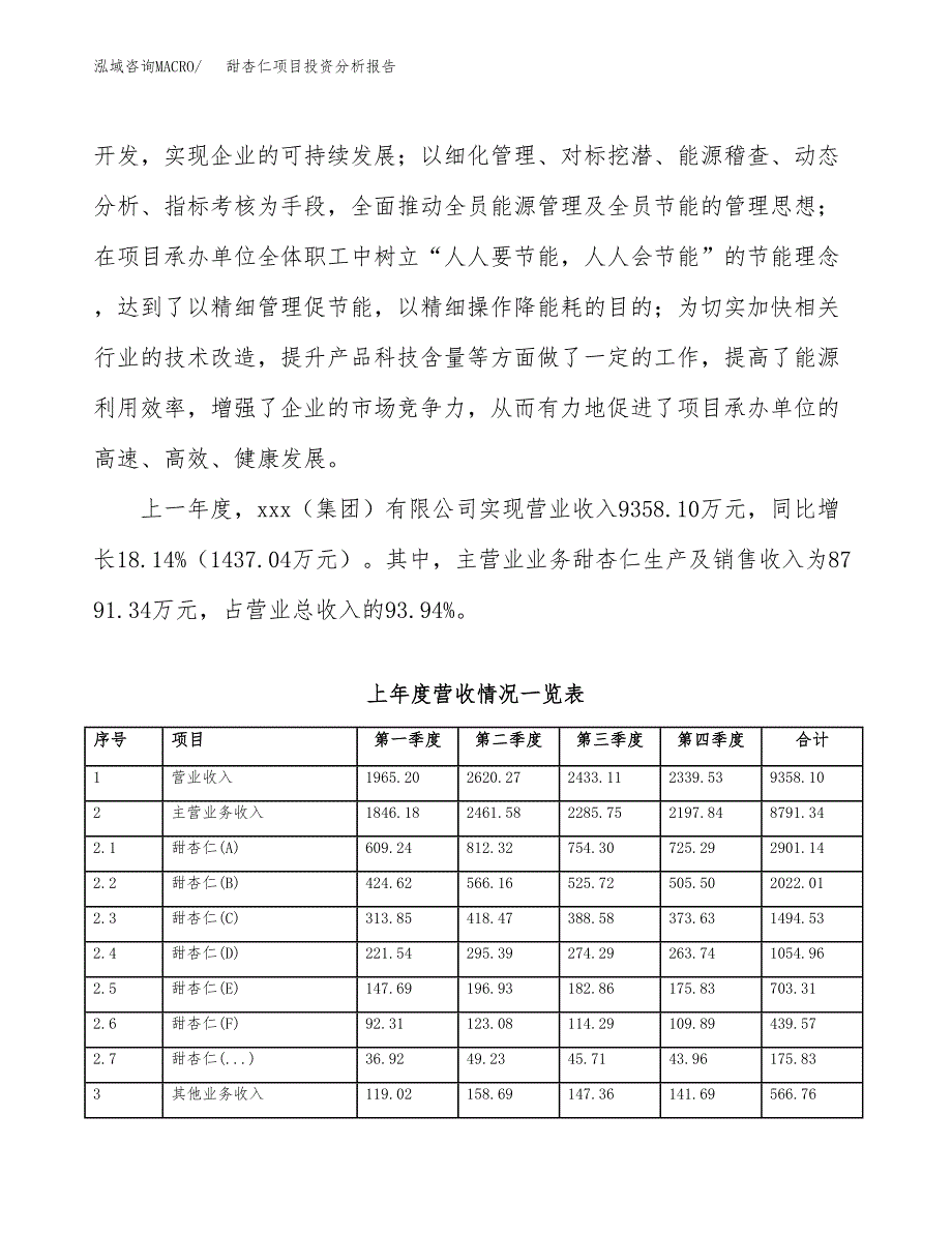 甜杏仁项目投资分析报告（总投资7000万元）（26亩）_第3页