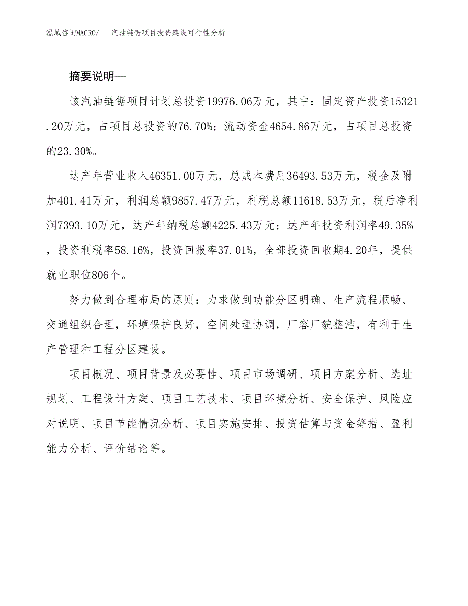 汽油链锯项目投资建设可行性分析.docx_第2页