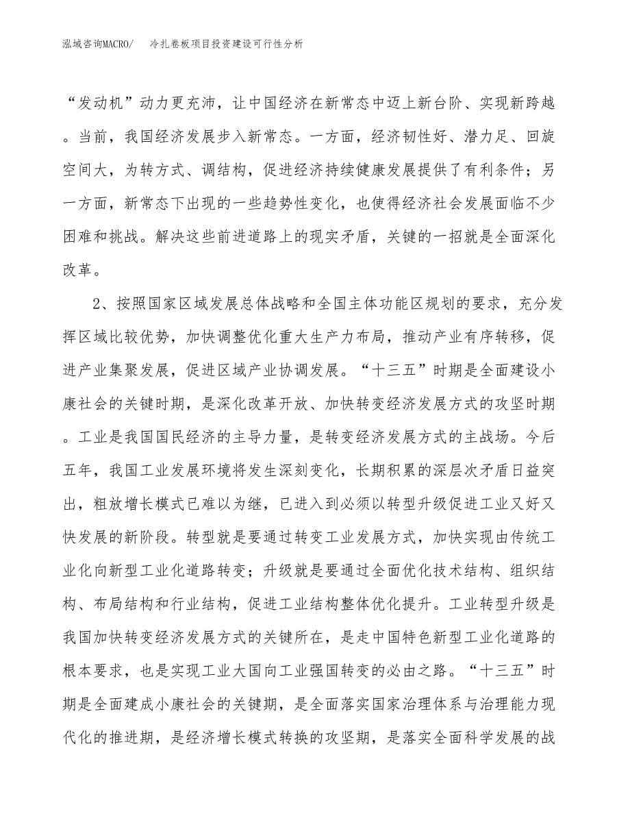 冷扎卷板项目投资建设可行性分析.docx_第5页