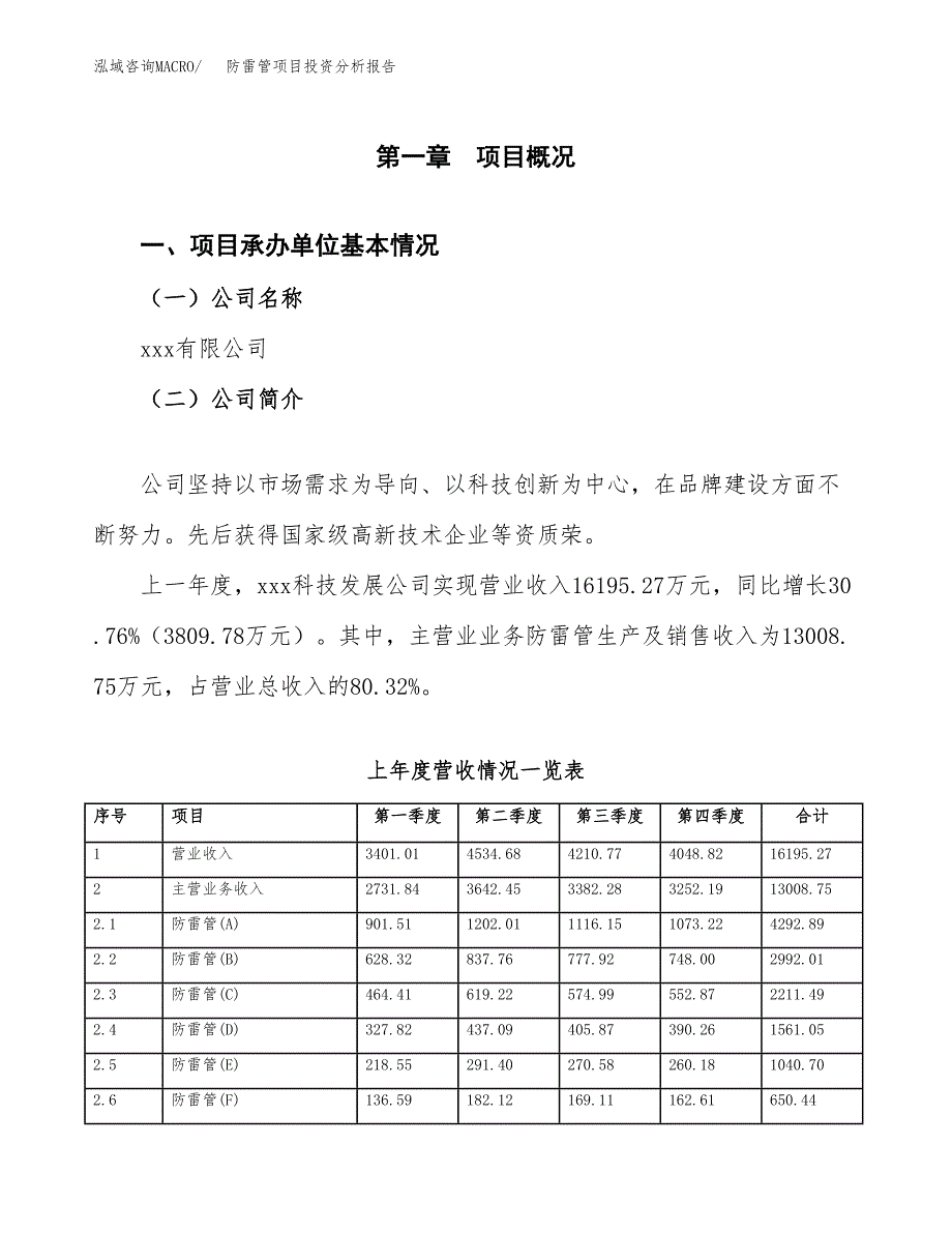 防雷管项目投资分析报告（总投资16000万元）（66亩）_第2页